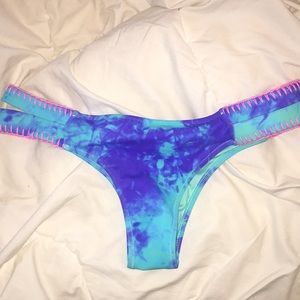 Blue bikini bottom